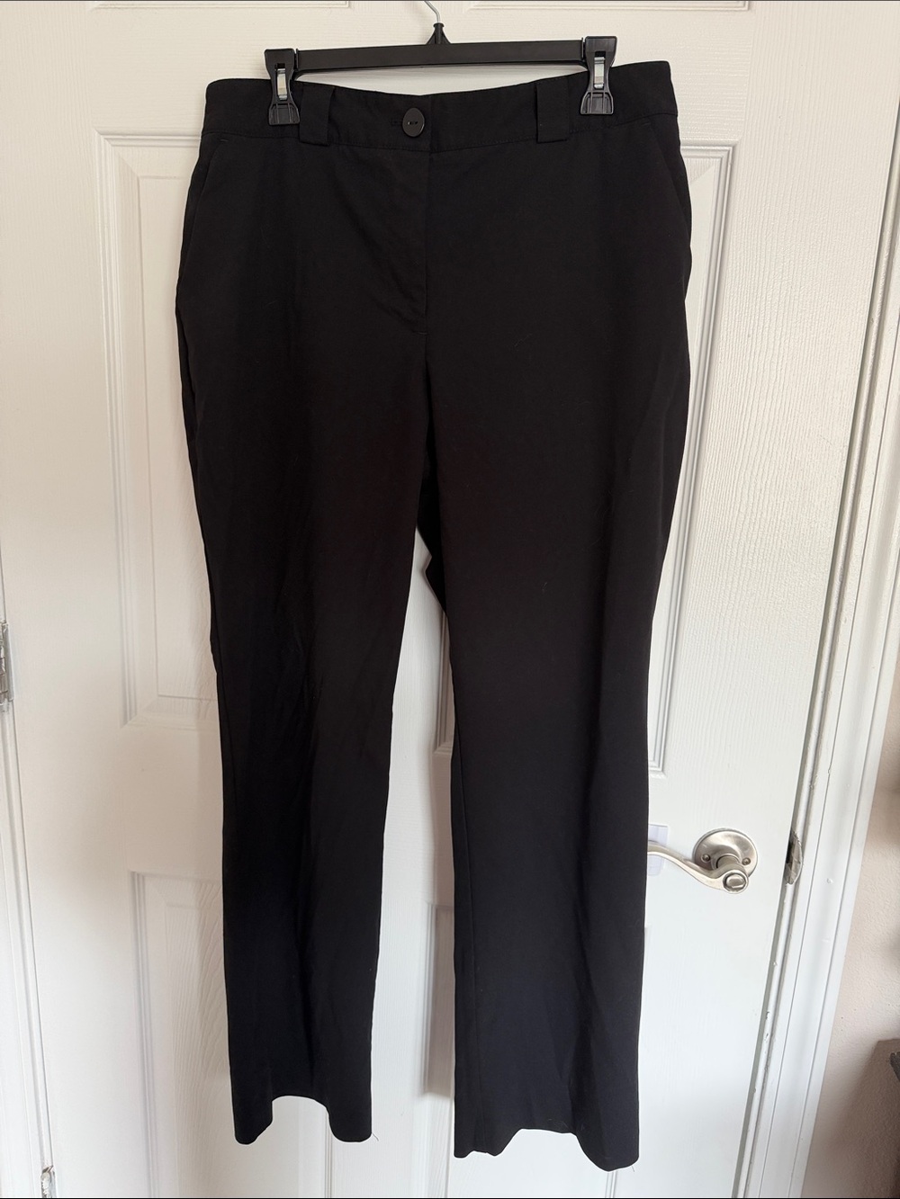 Worthington Black Straight-Leg Dress Pants
